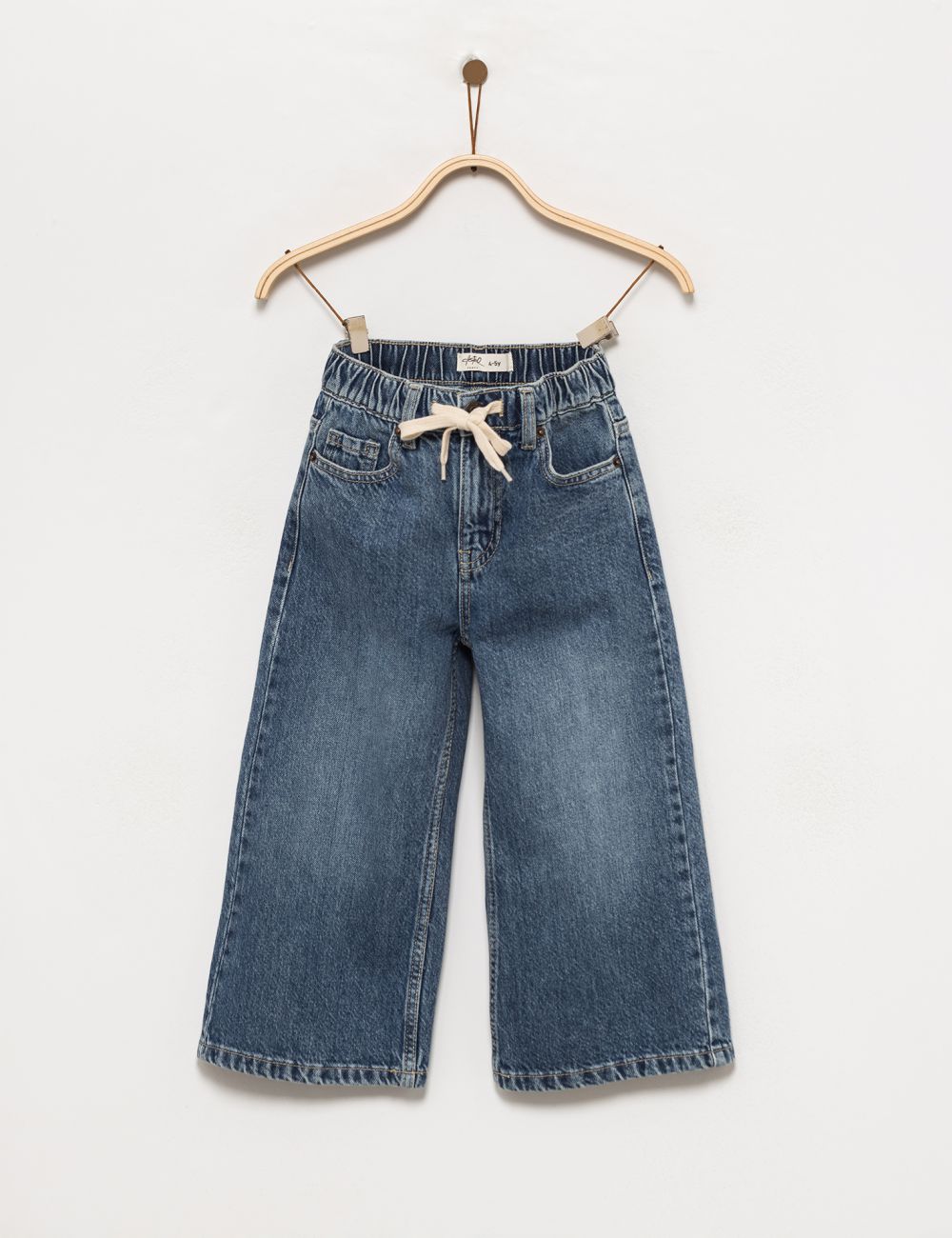 ג’ינס WIDE-LEG עם שרוך