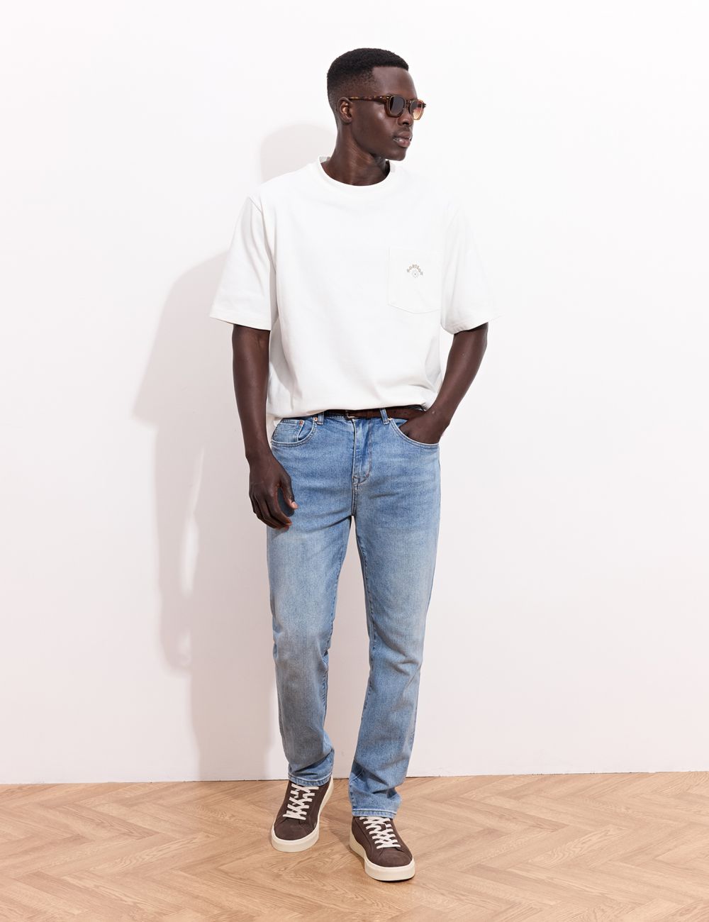 ג׳ינס שטוף בגזרת SKINNY