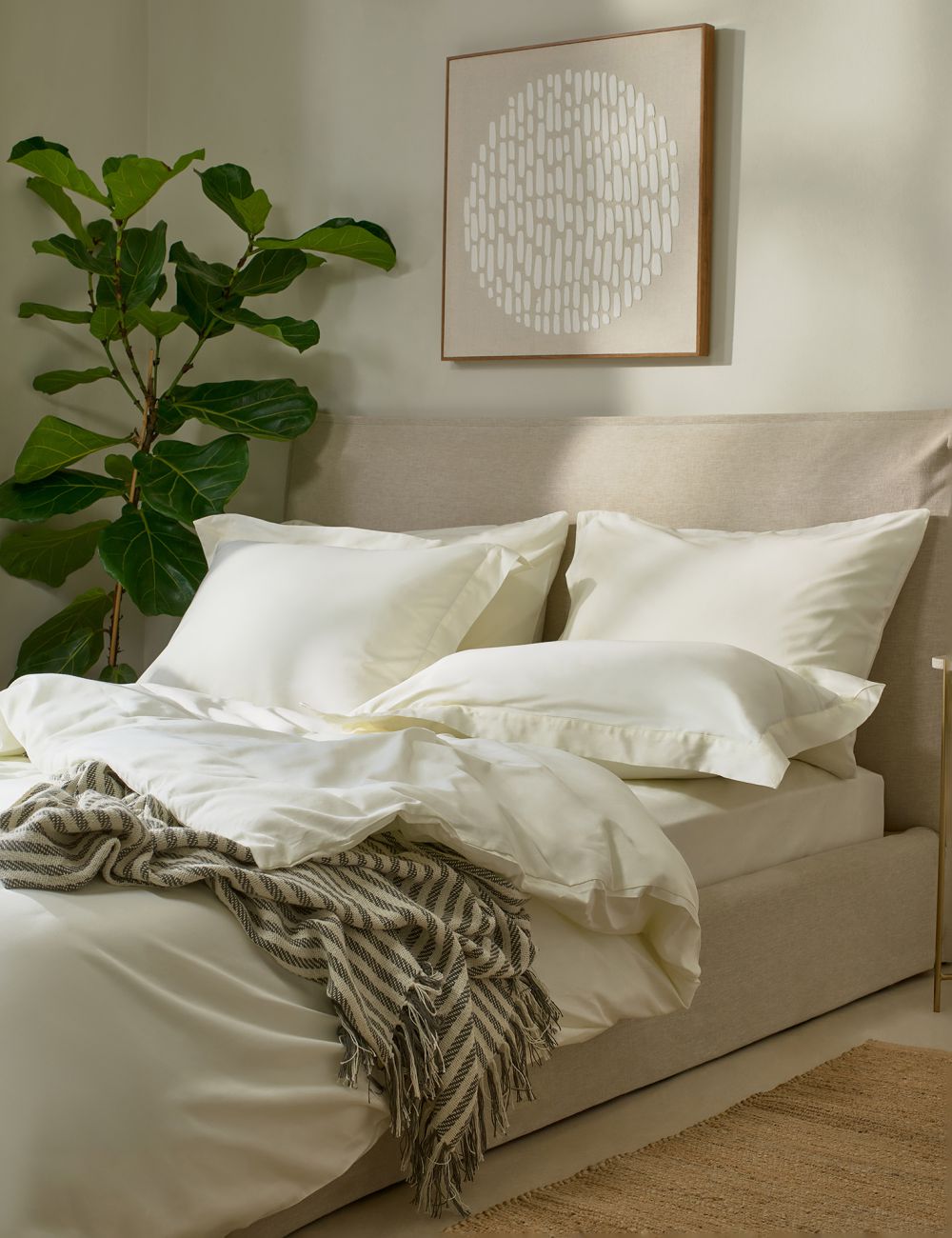 סט מצעים 400TC כותנה מצרית 180X200CM