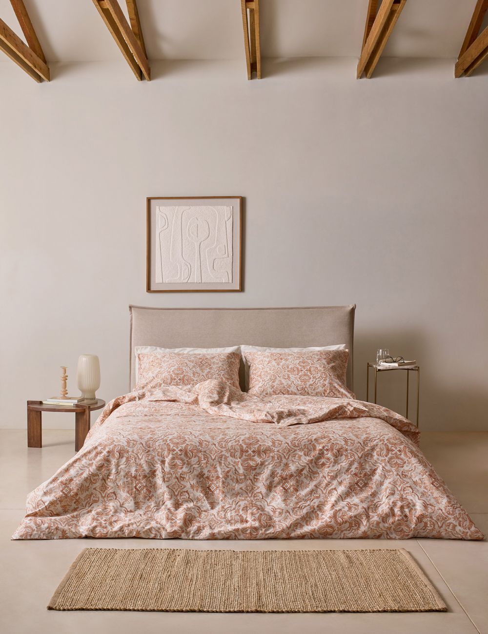 סט מצעים אוריינטל 160x200 ס״מ 220TC