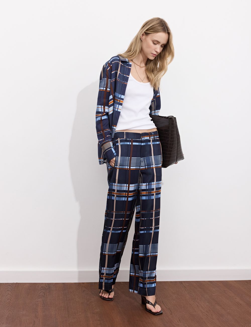 מכנסיים משובצים