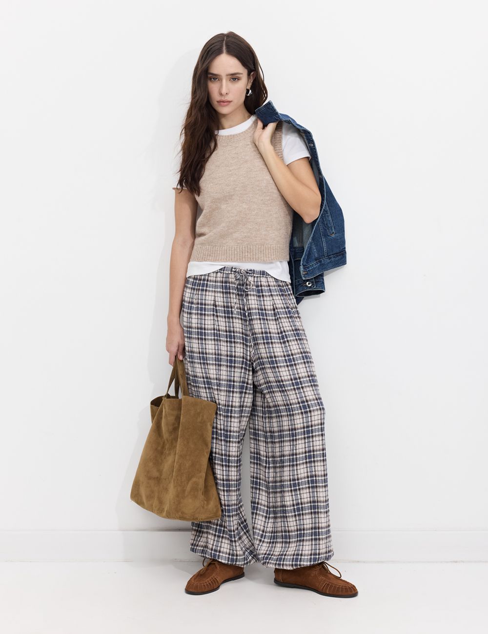 מכנסיים משובצים