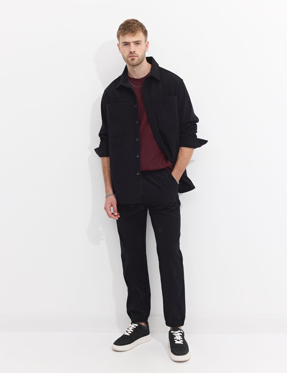 מכנס JOGGER מבד קורדרוי