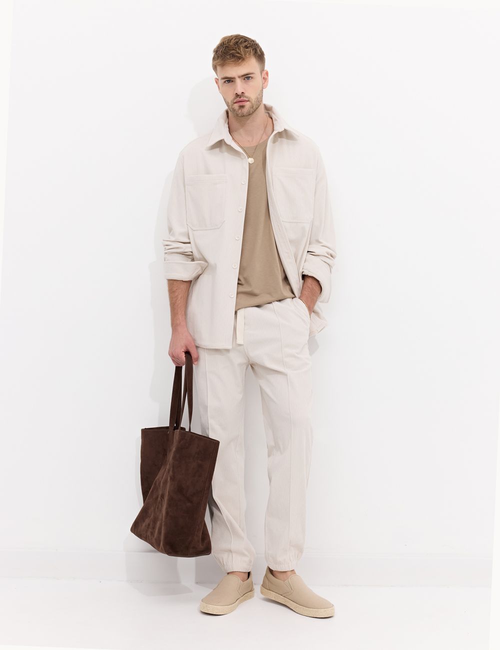 מכנס JOGGER מבד קורדרוי