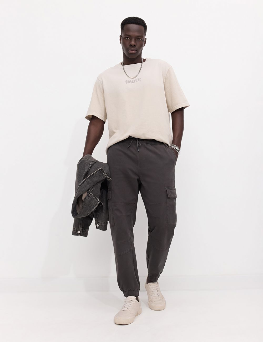 מכנסי JOGGER ארוגים