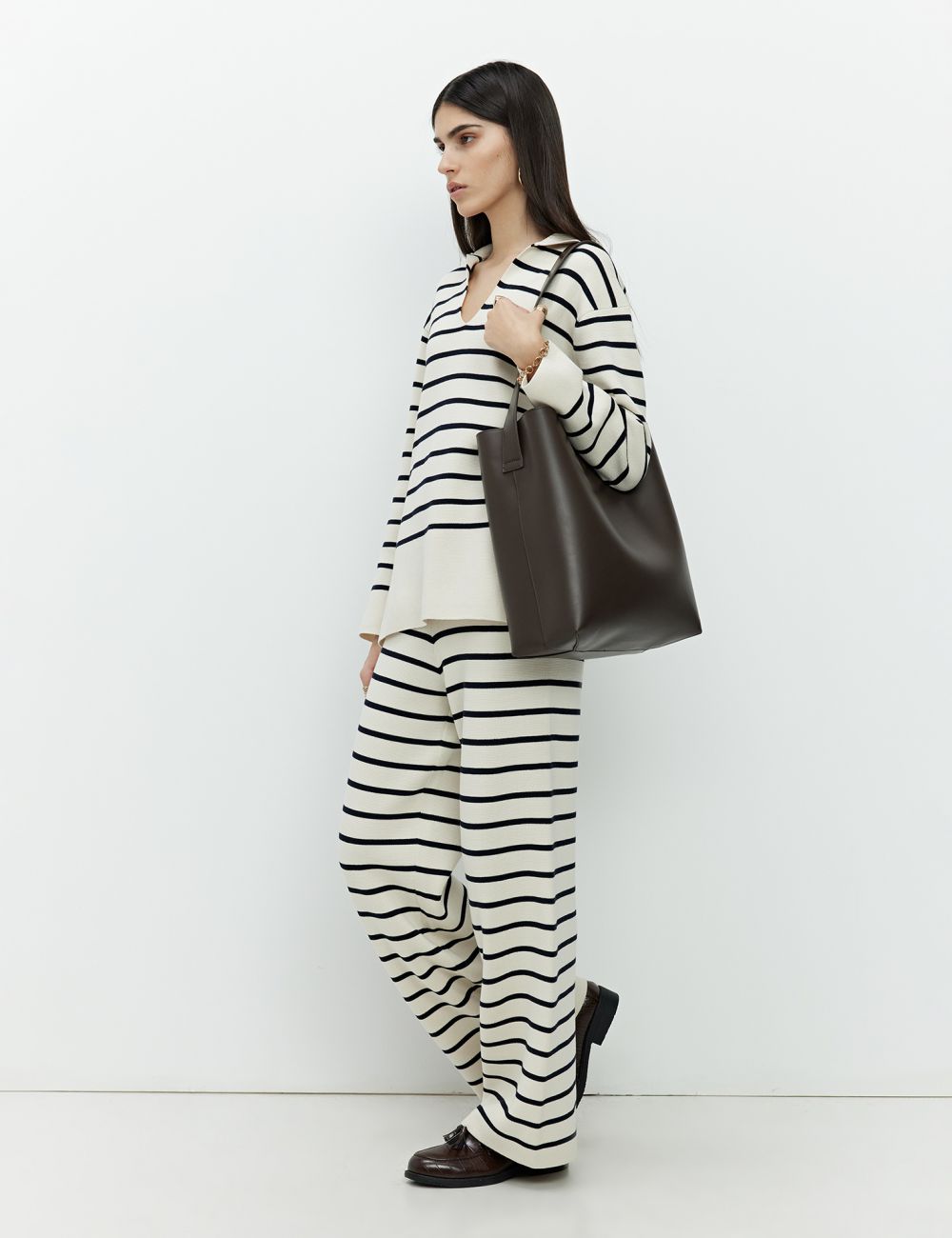 מכנסי סריג WIDE LEG