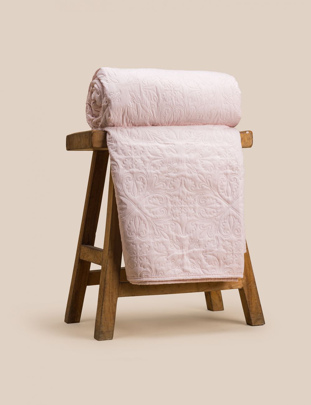 שמיכת קיץ ורודה קווילט עם מילוי 200X220CM