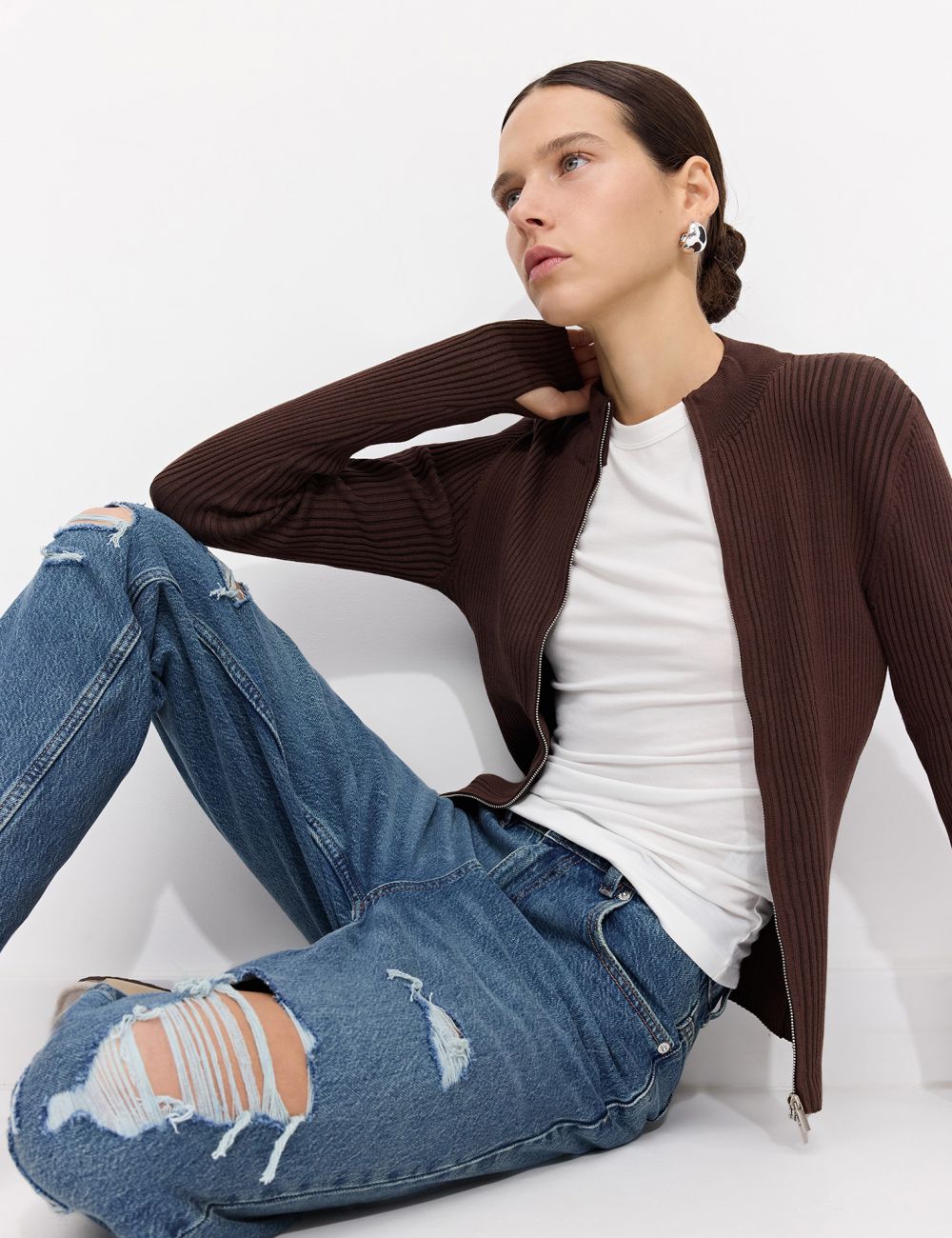 קרדיגן עם רוכסן