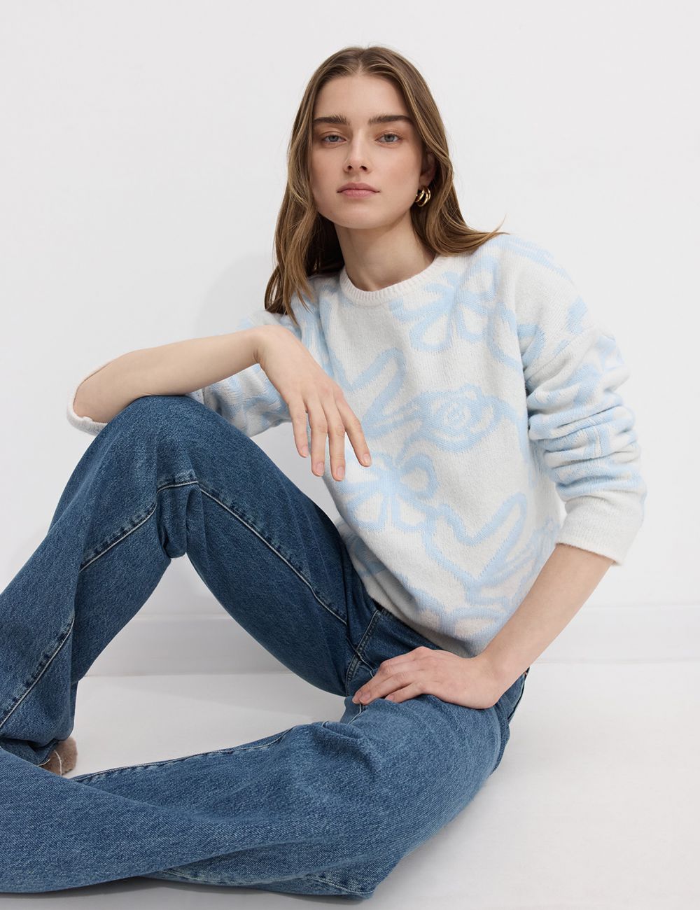 סריג עם הדפס