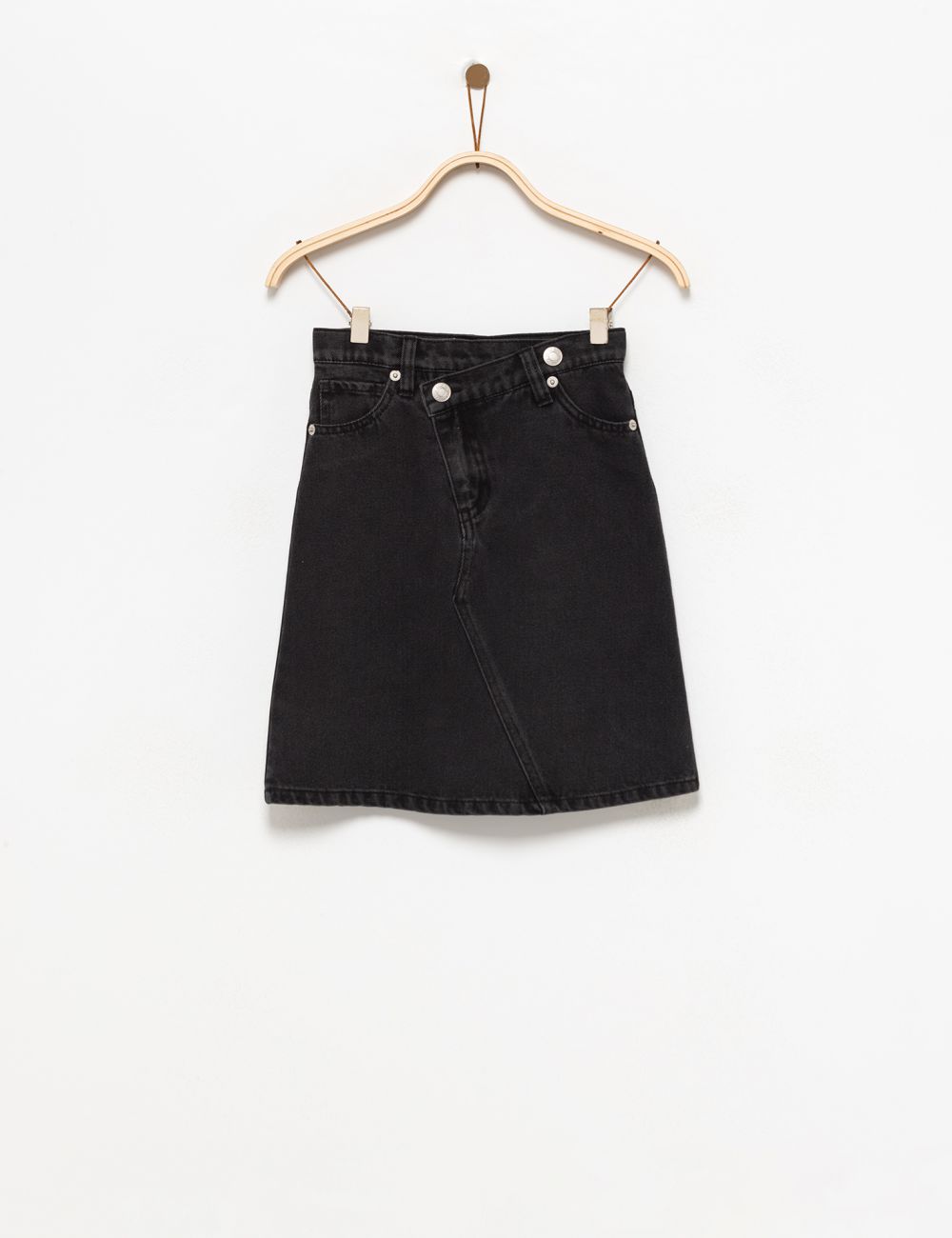 חצאית ג׳ינס אסימטרית