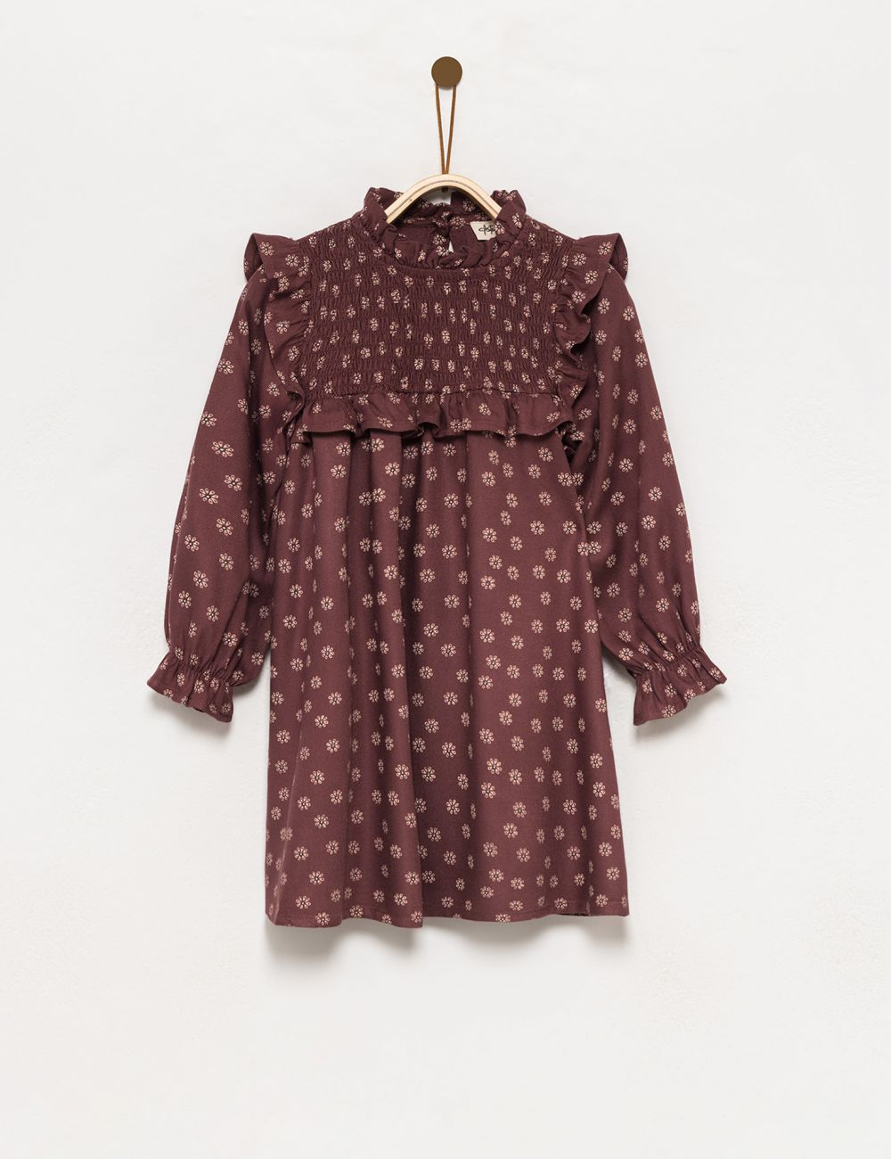 שמלה פרחונית עם מלמלה