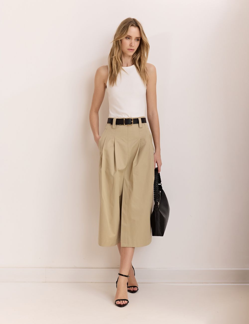 שמלת מידי בשילוב טריקו