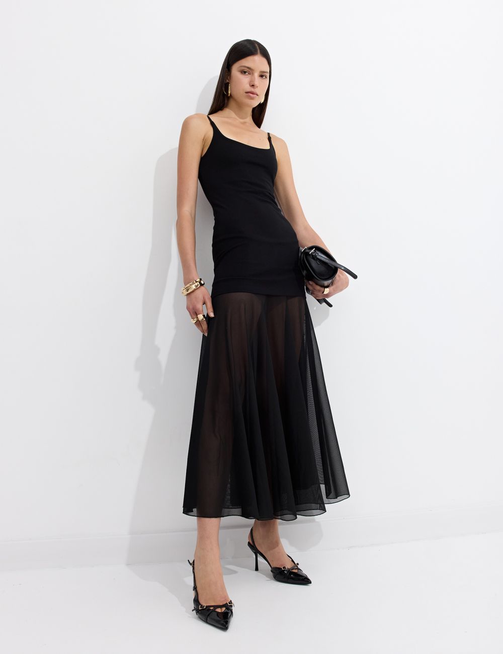 שמלת מקסי משי