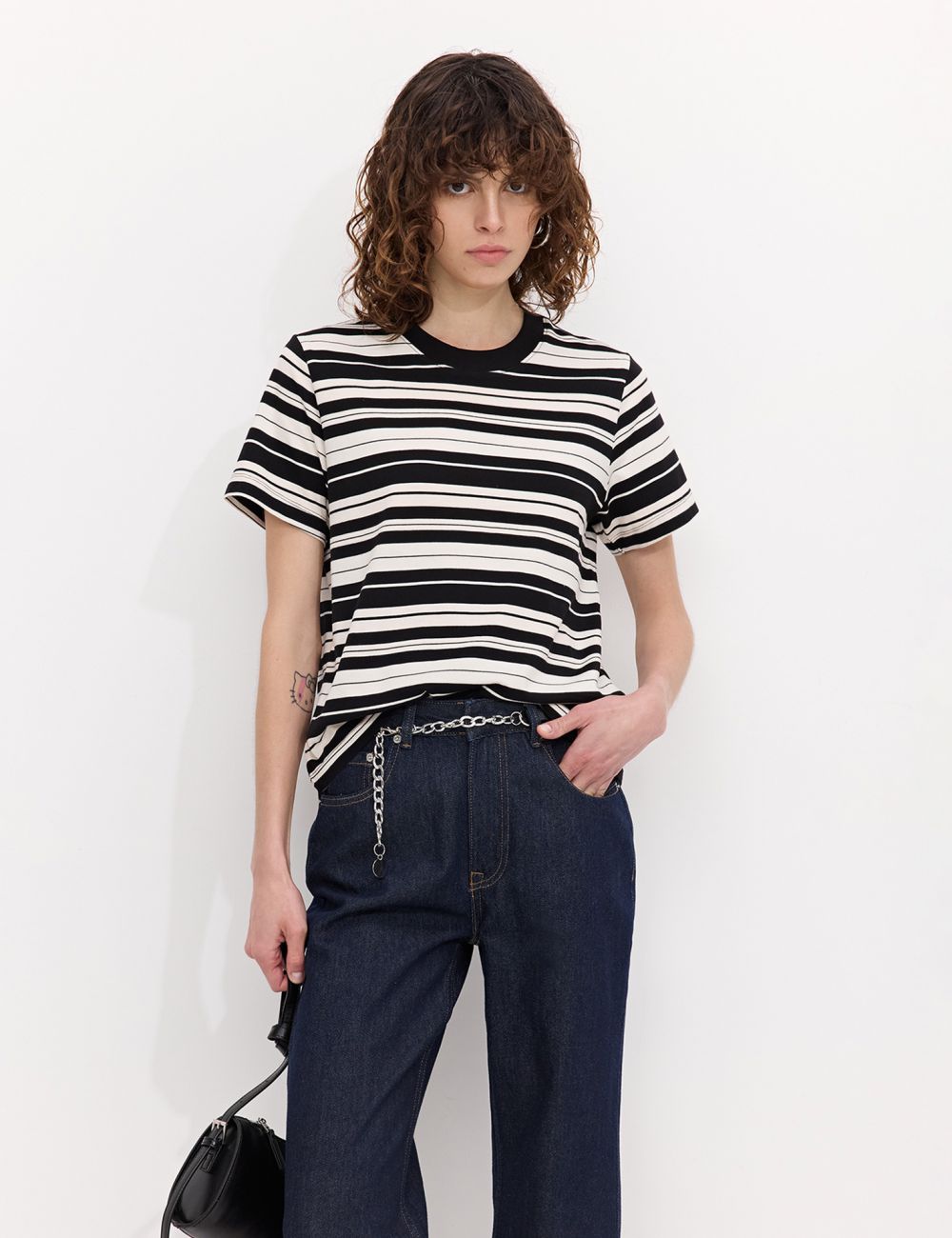 טי שירט כותנה BOXY