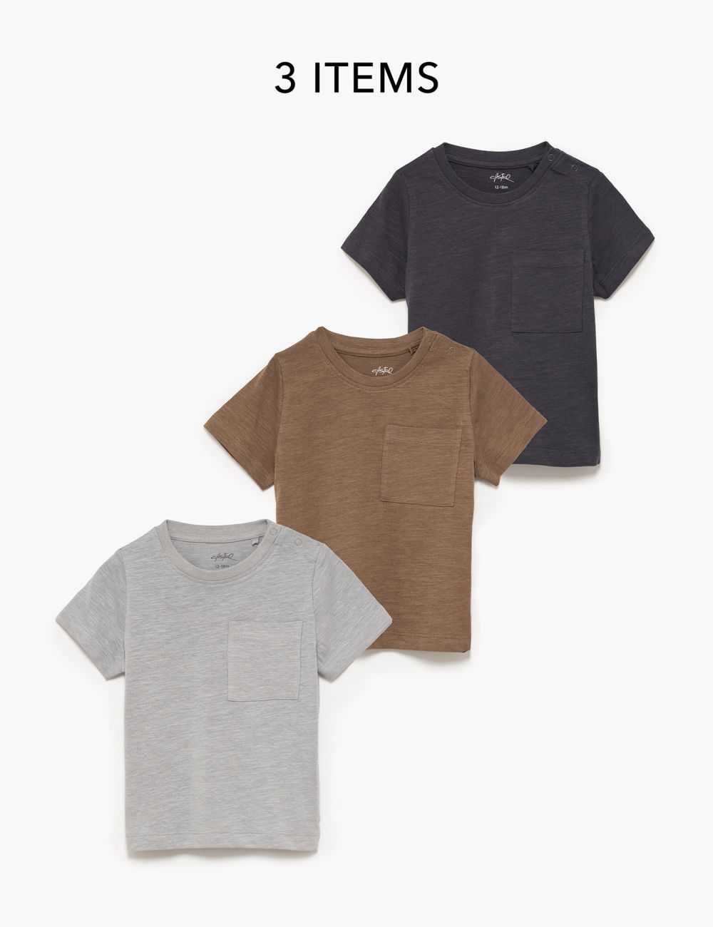 מארז חולצות עם כיס 6M-4Y