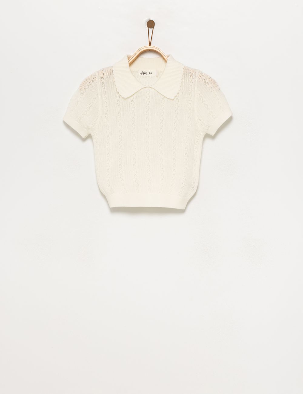 חולצת פולו סרוגה