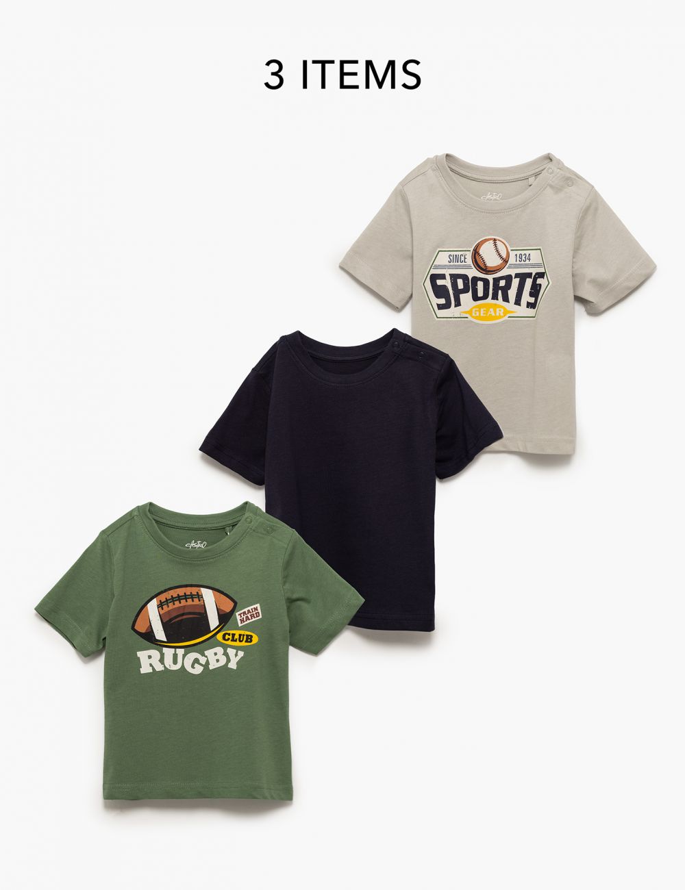 מארז חולצות 6M-4Y