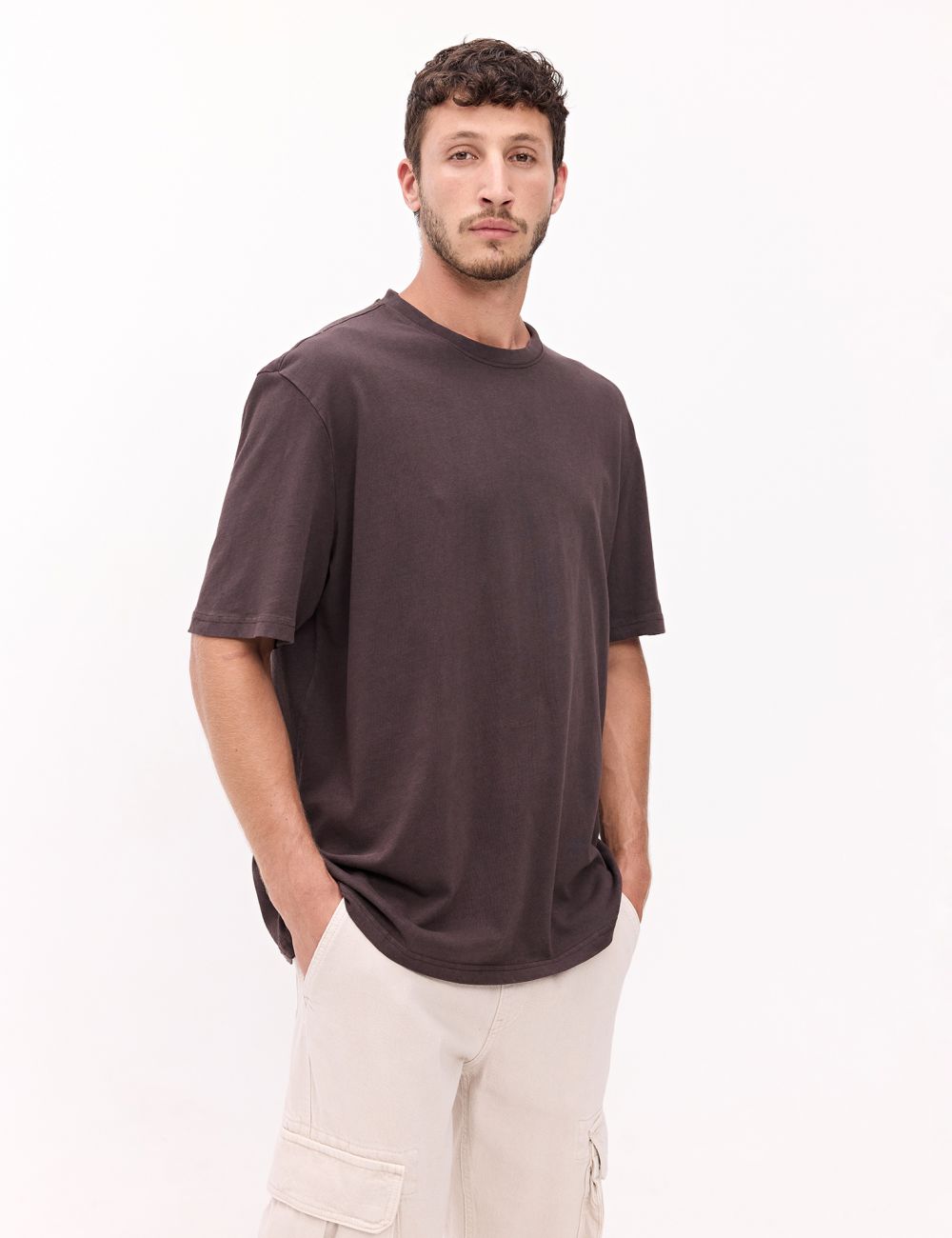 טי שירט Relaxed fit עם פאץ’