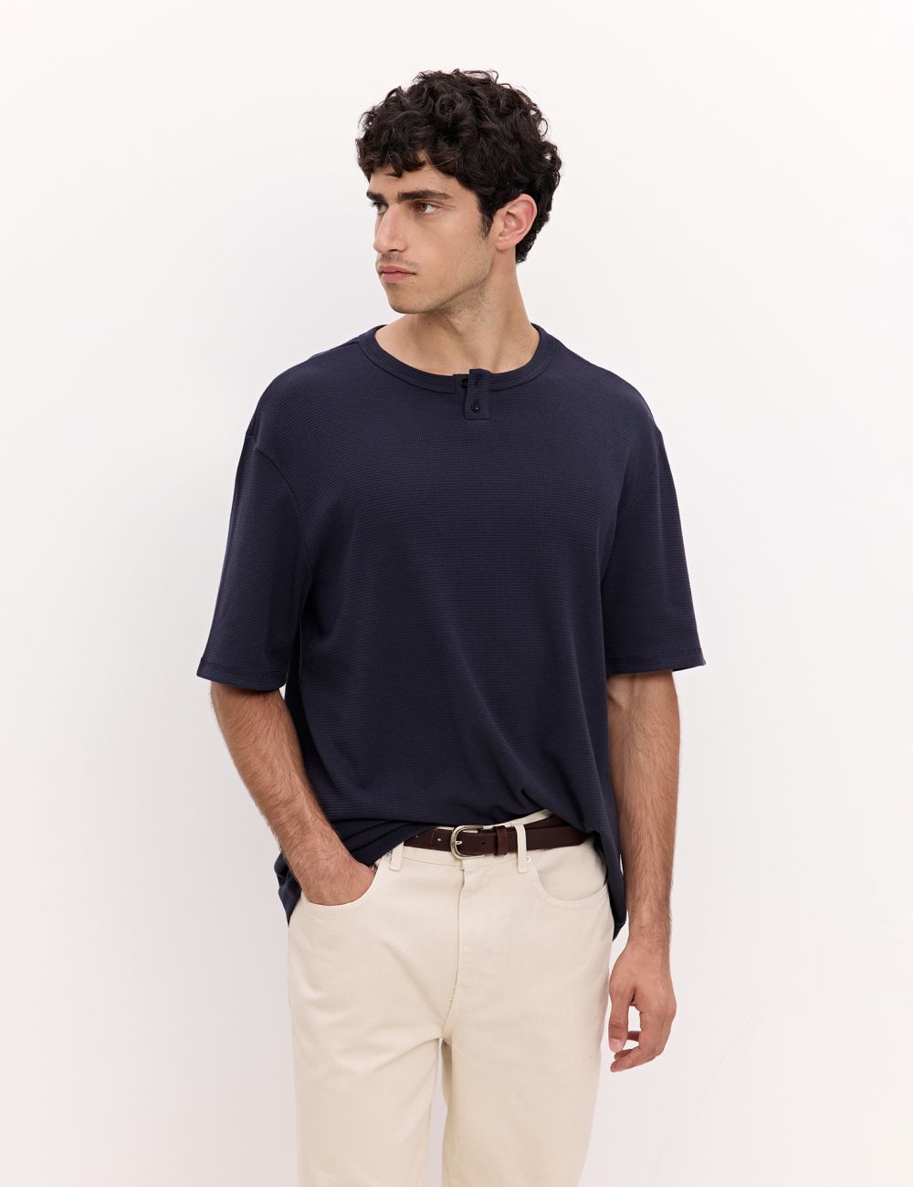 חולצת טקסטורה עם שינה