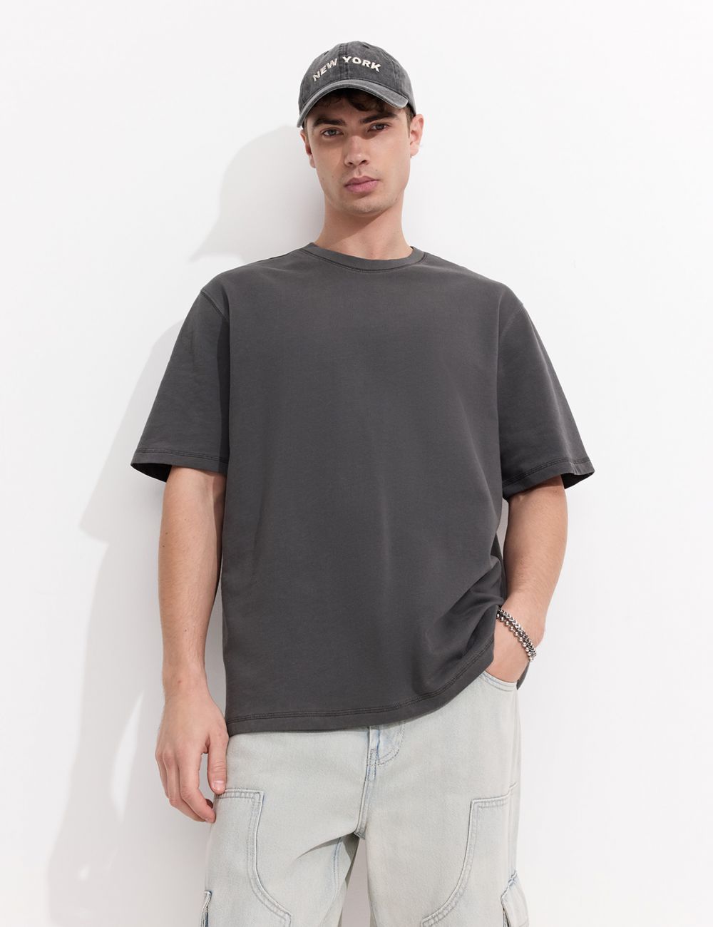 טי שירט עבה שטופה