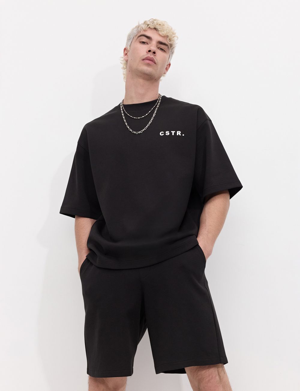 טי שירט מבד עבה בגזרת אובר סייז