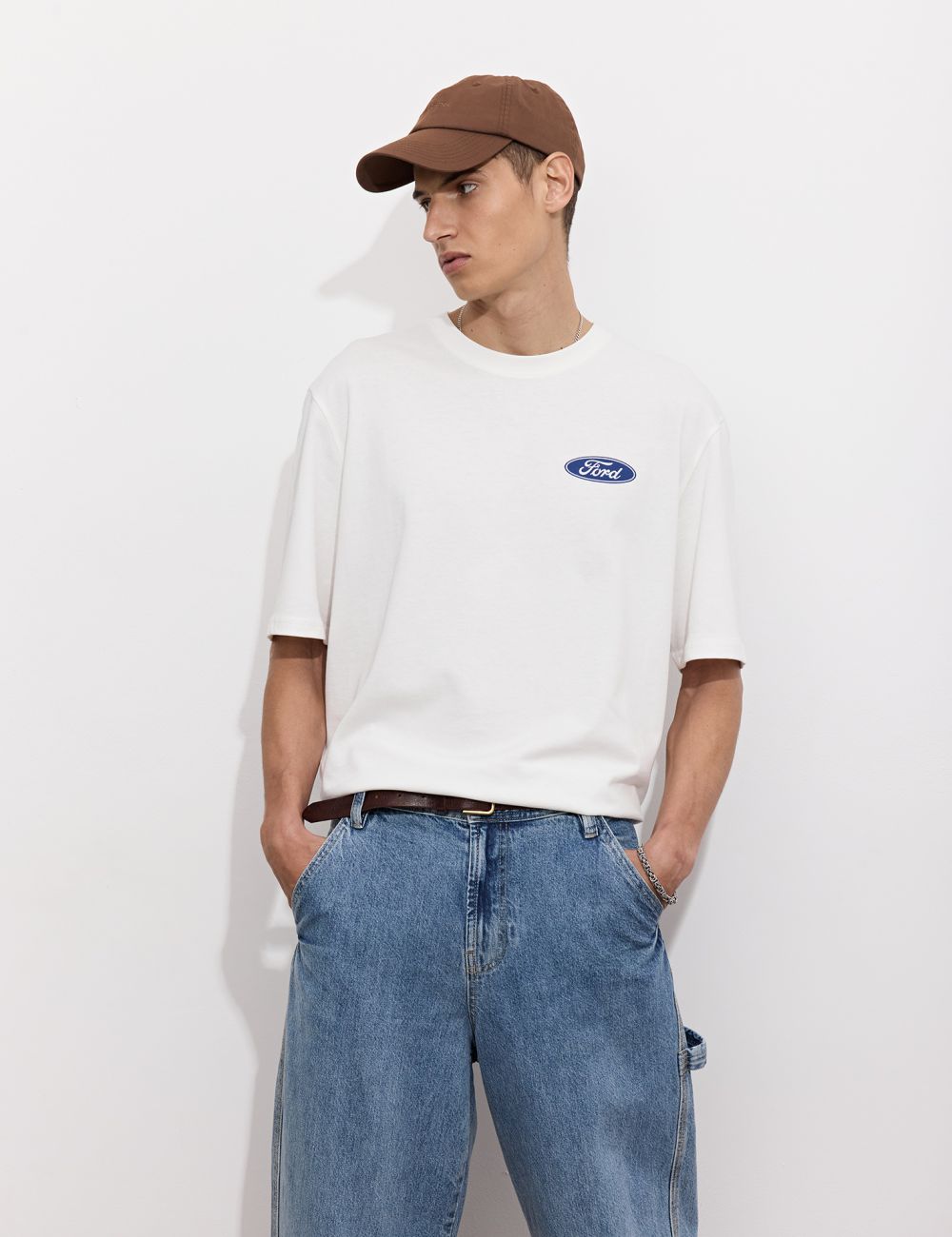 טישרט עם הדפס פורד