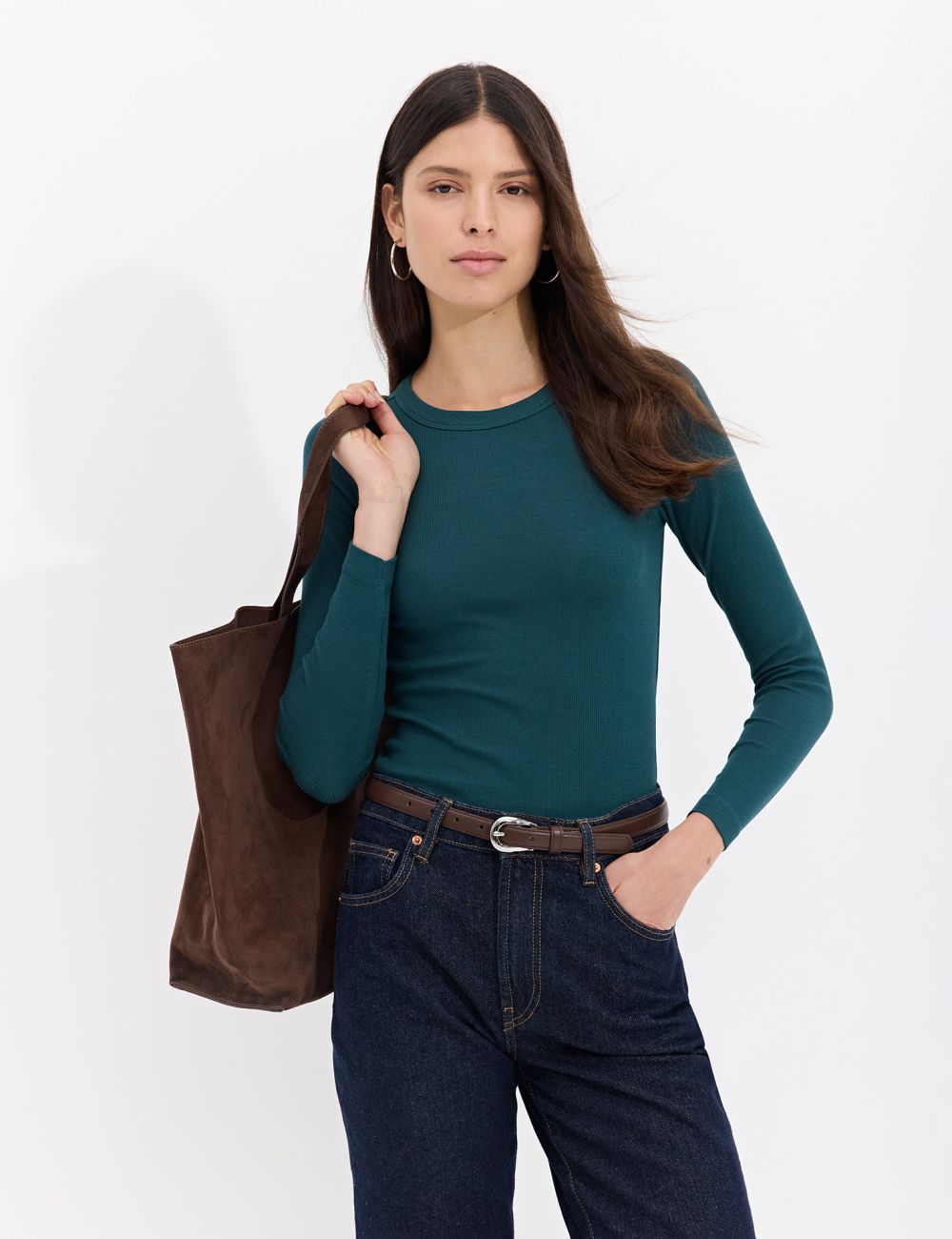 טי שירט ריב בייסיק שרוול ארוך