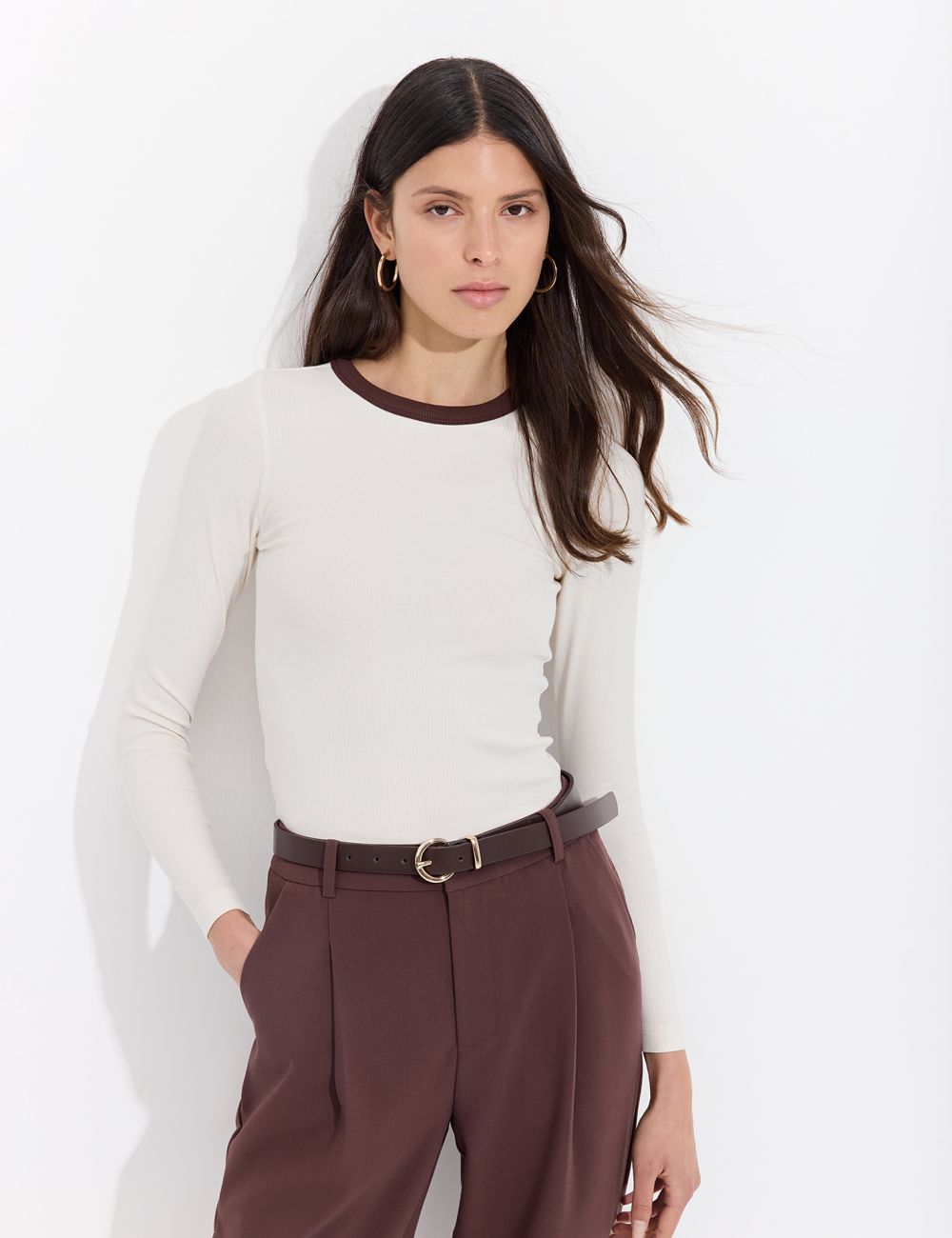 טי שירט ריב בייסיק שרוול ארוך