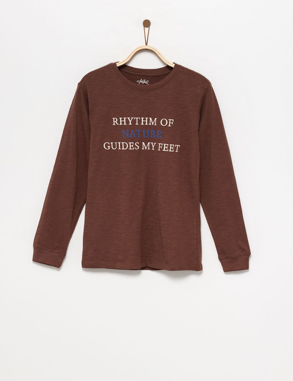 טישרט מודפסת ארוכה