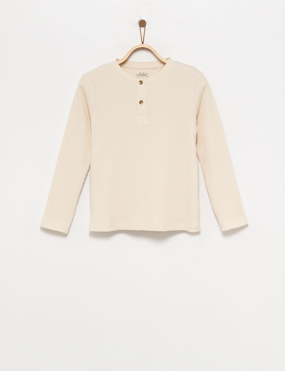 טי-שירט וופל ארוכה