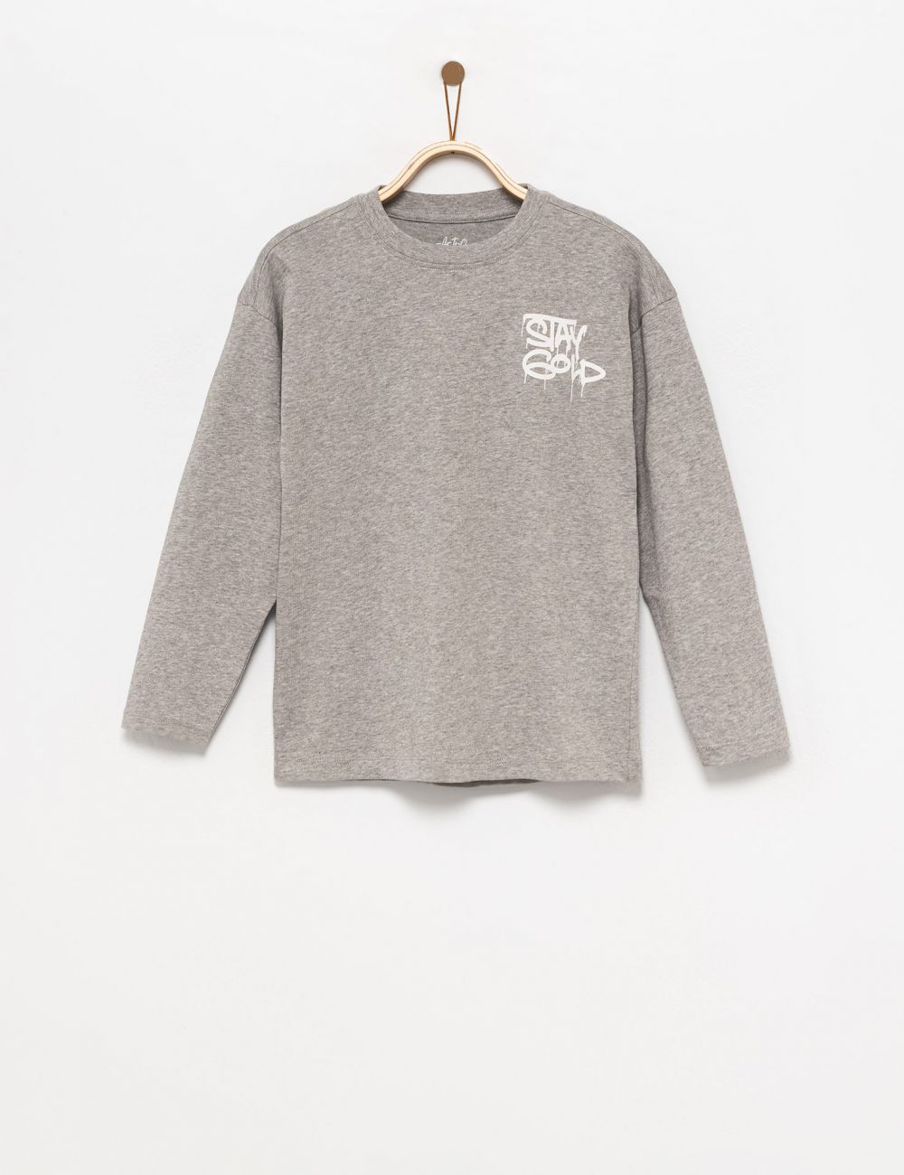 טי-שירט ארוכה עם כיתוב