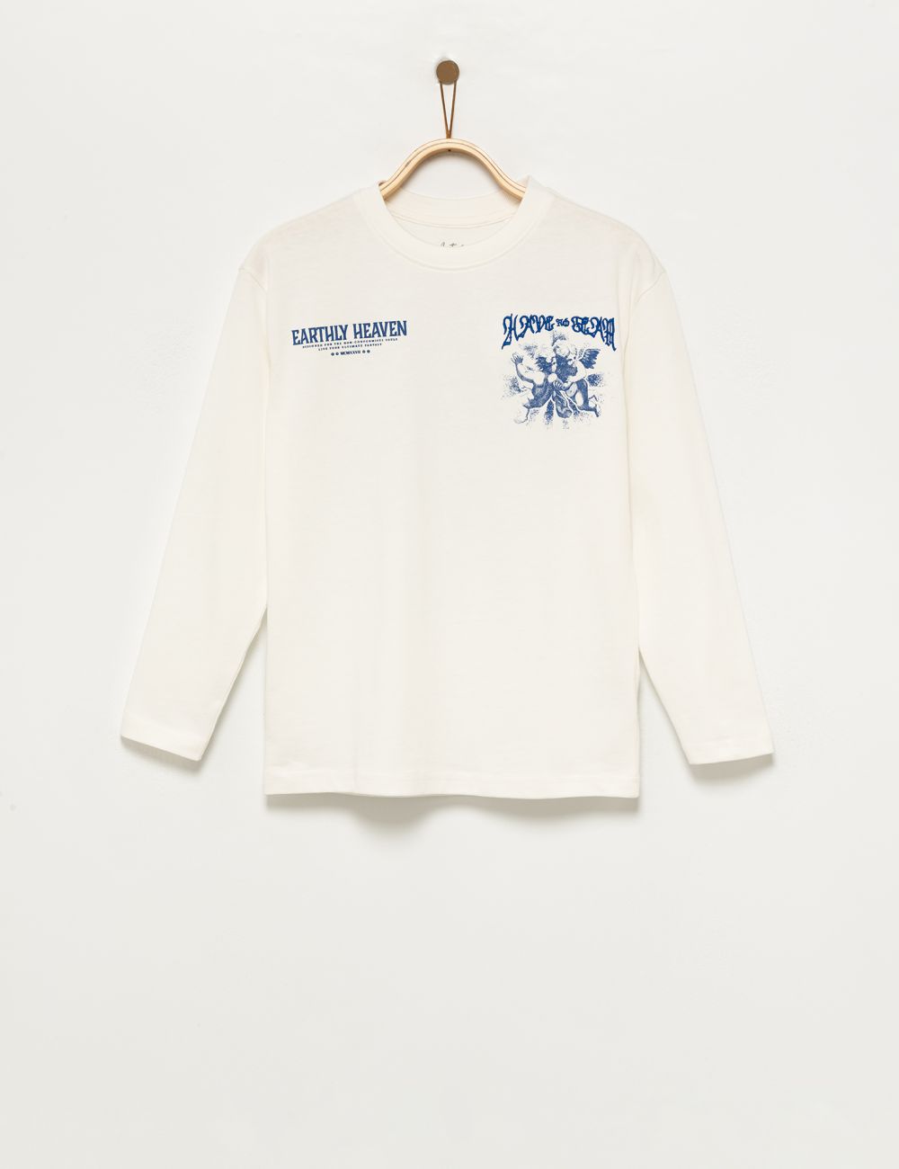 טי-שירט ארוכה עם הדפס