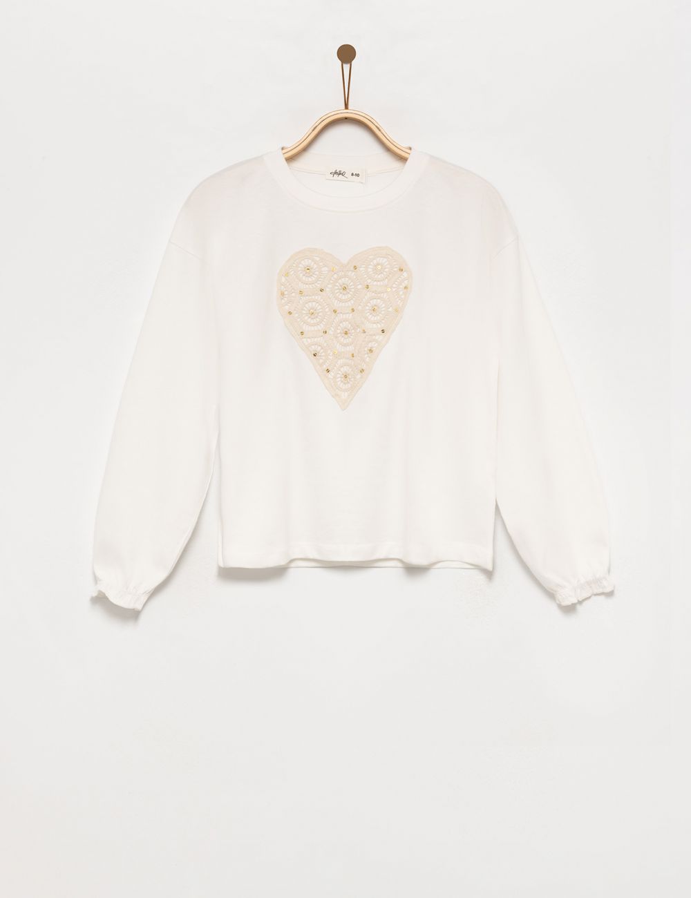 טישירט ארוכה עם לב