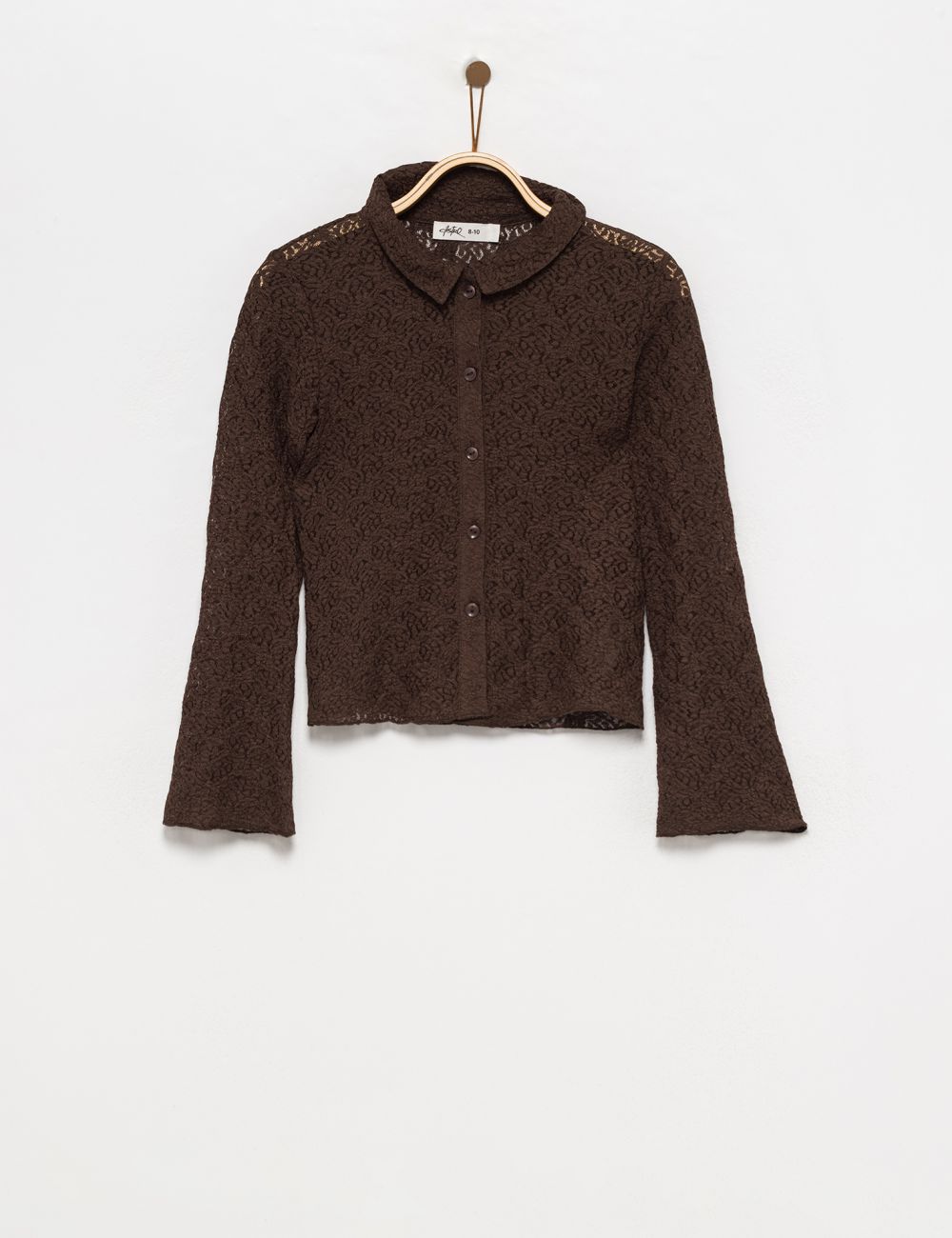 חולצה מכופתרת תחרה