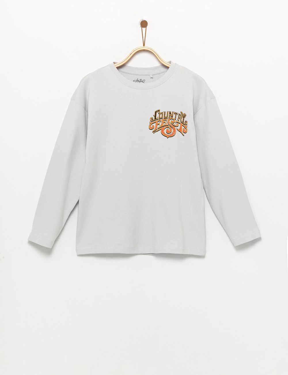 טי-שירט ארוכה עם הדפס