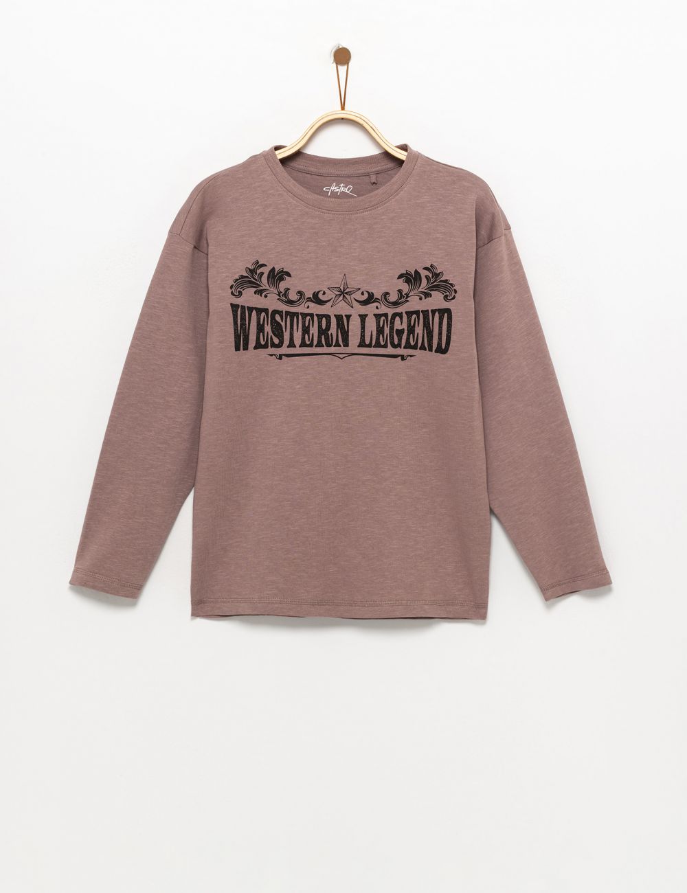 טי-שירט ארוכה עם הדפס