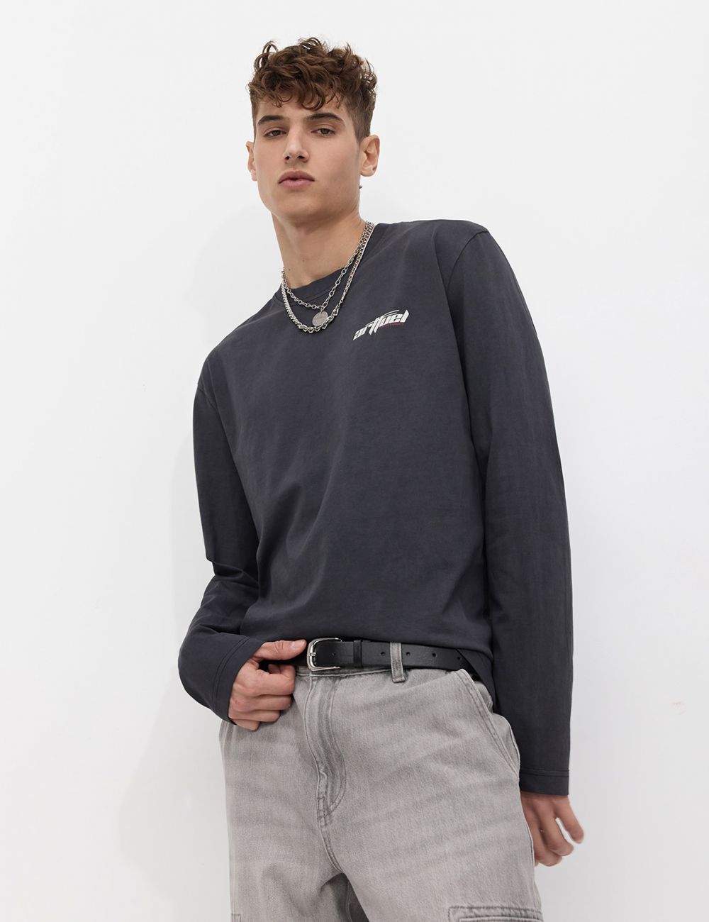 טי שירט ארוכה שטופה