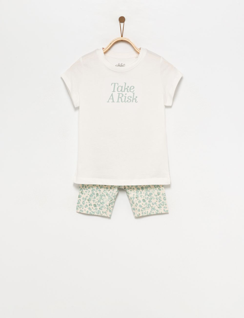 חליפת גן כיתוב רקום 6M-4Y