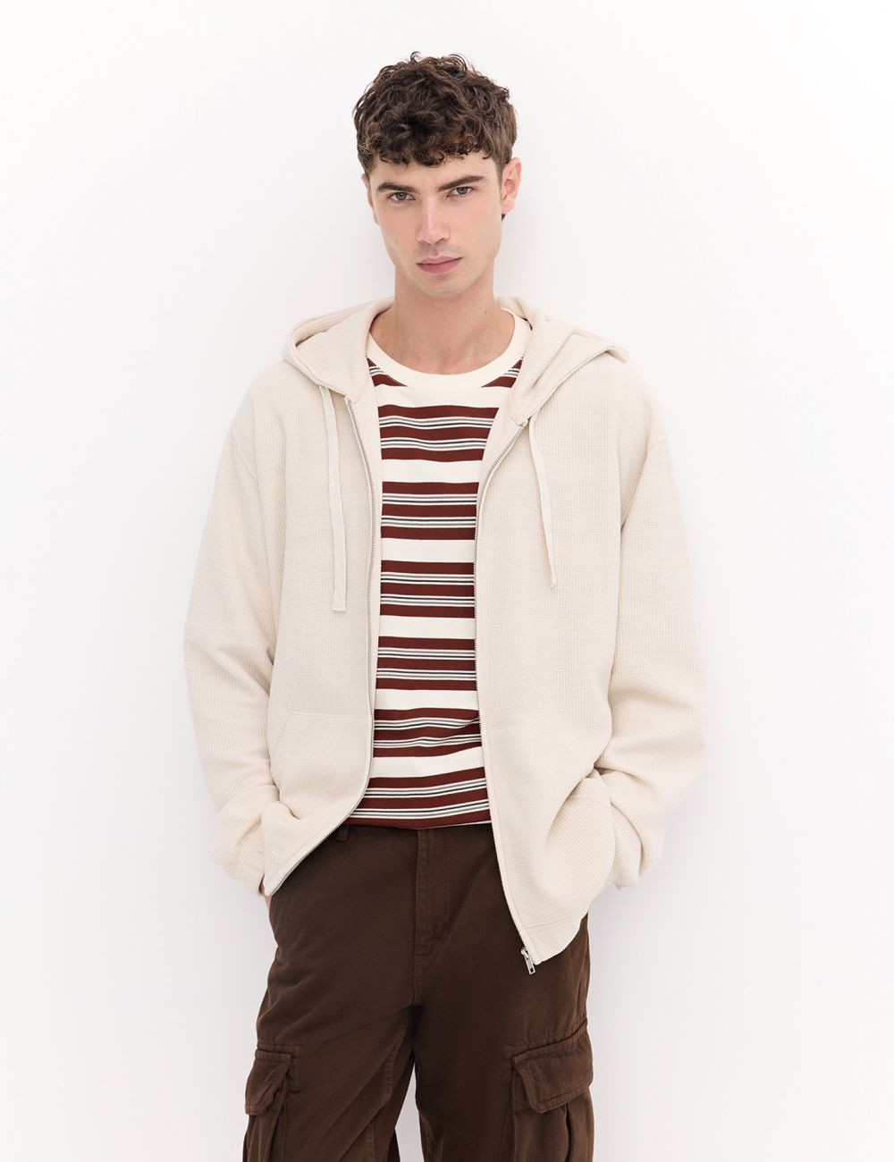 קפוצ׳ון מבד עם טקסטורה