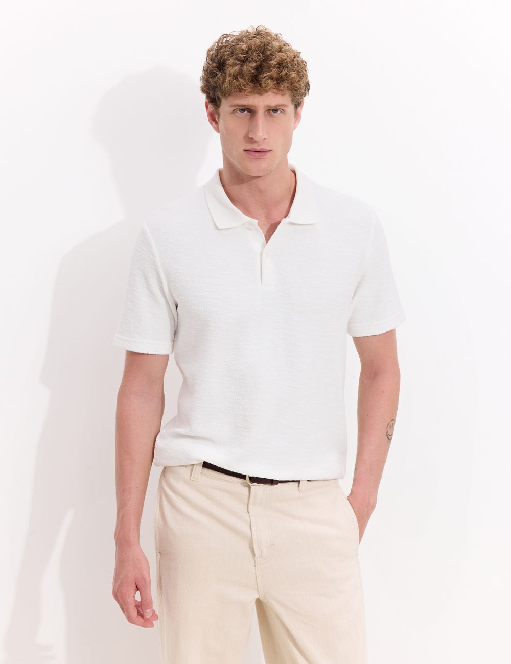 פולו מבד עם טקסטורה