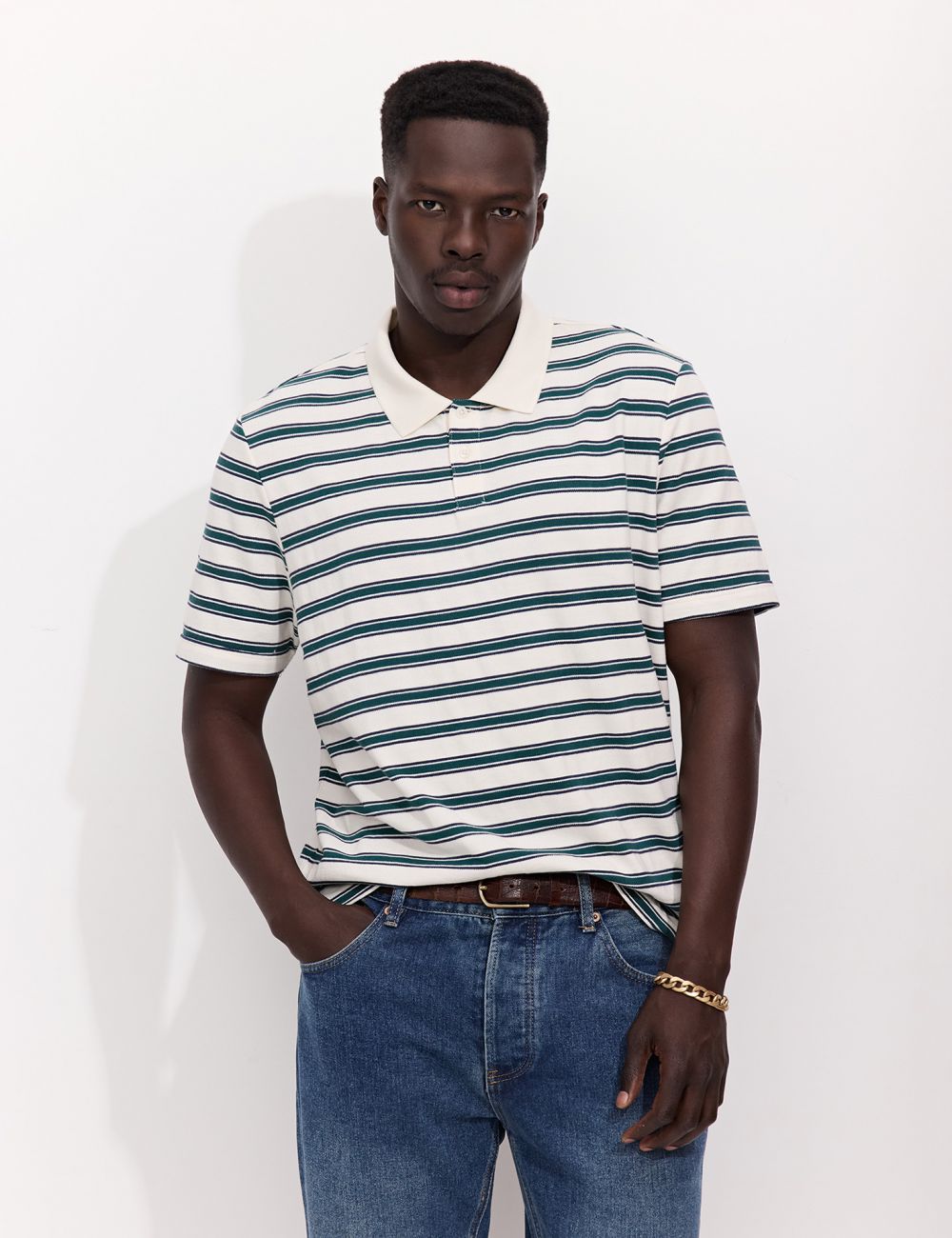 חולצת פולו פסים