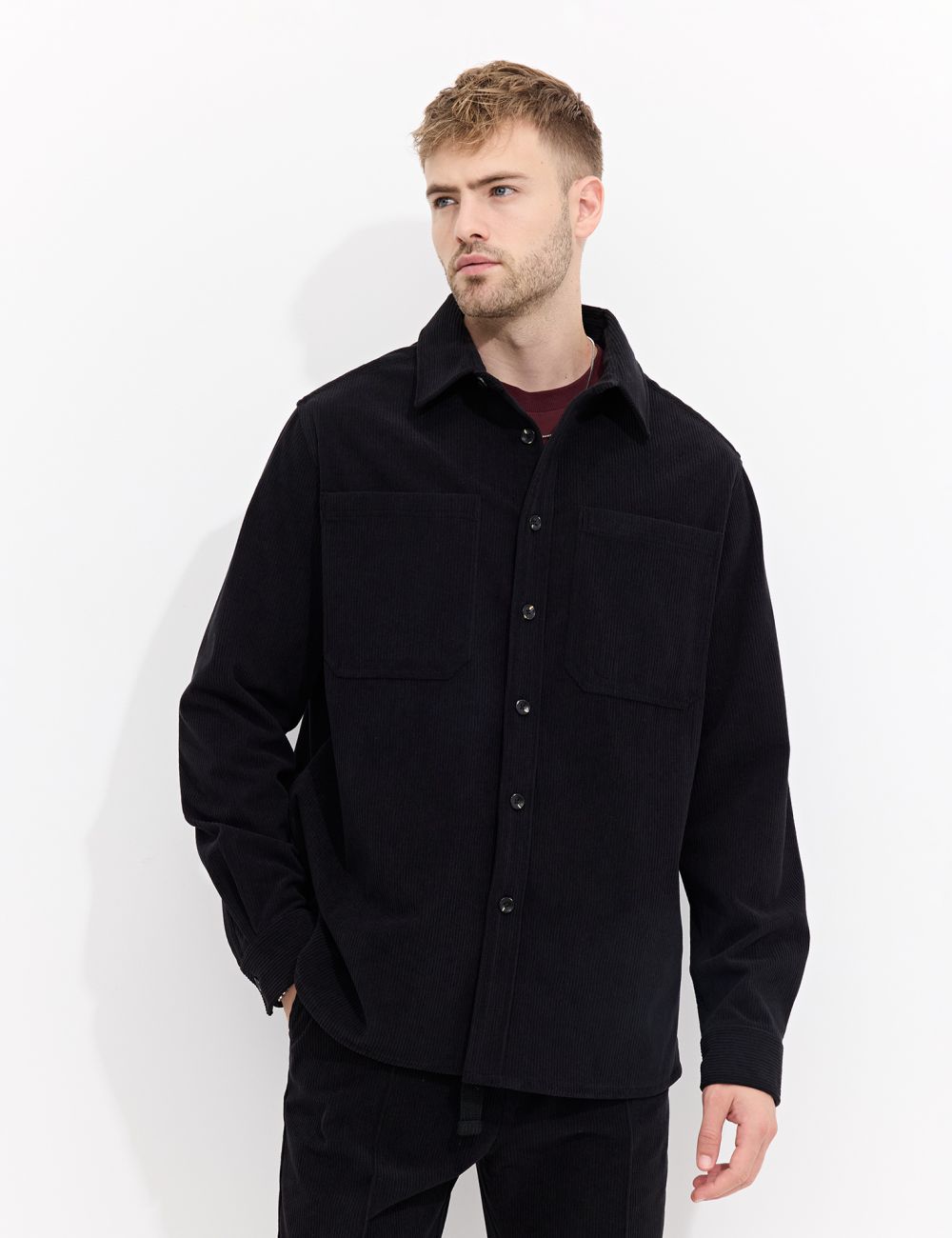 חולצת over shirt מבד קורדרוי