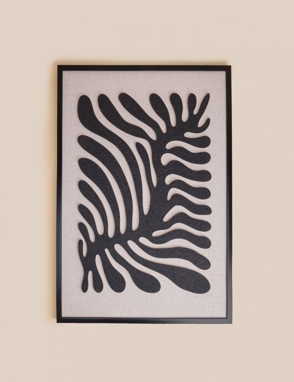 תמונה עלה מונוכרומטית 50X70CM