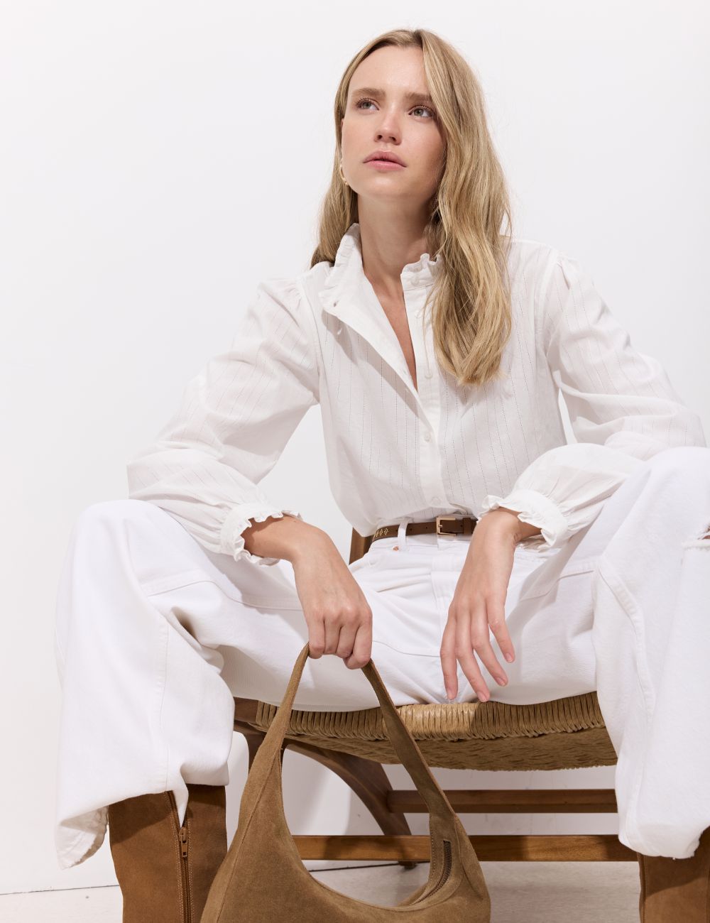 חולצת פסים מכופתרת