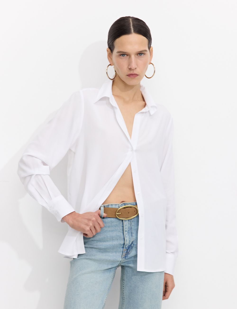 חולצה מכופתרת רכה