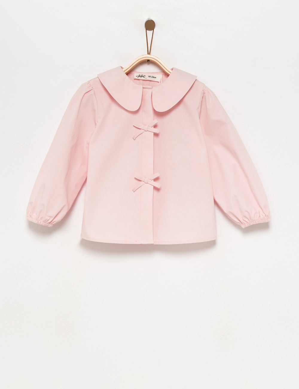 חולצת פופלין עם צווארון