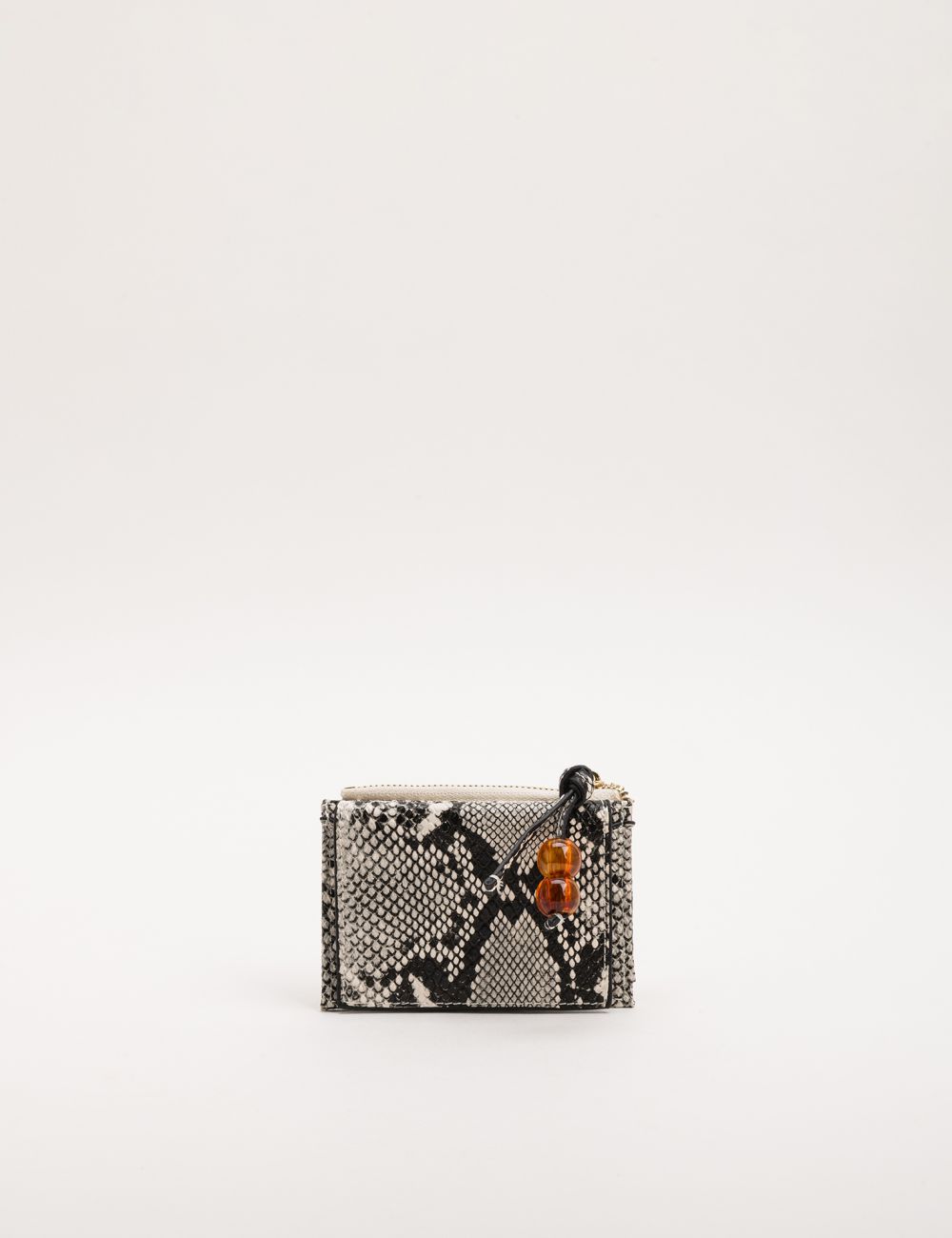 ארנק מיני מנוחש עם חרוזי אמבר