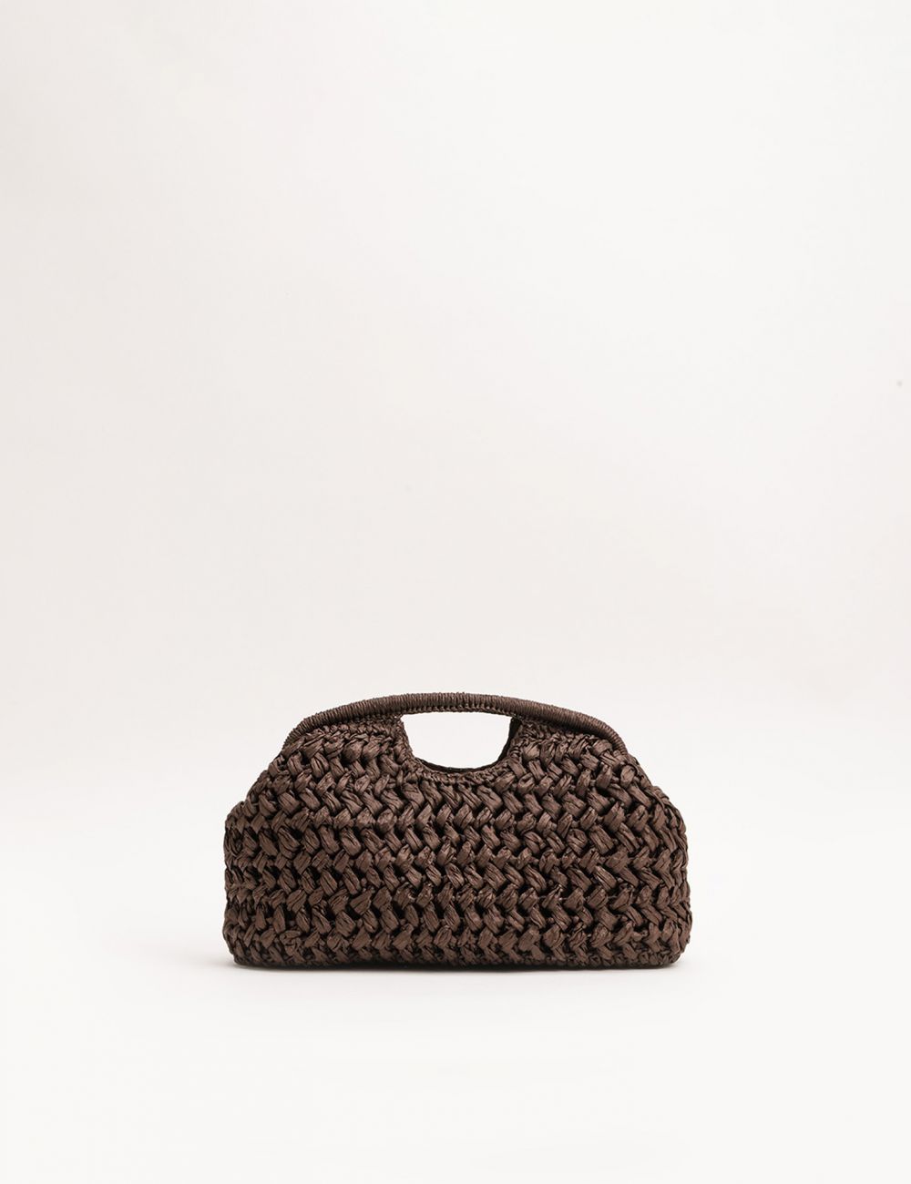 קלאץ’ קש סרוג עם ידית