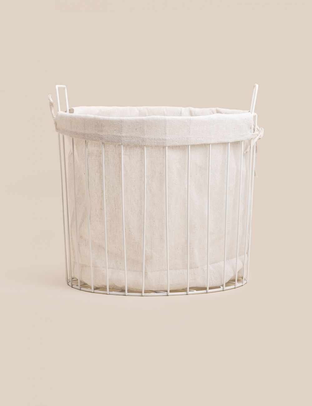 סל עם ביטנת פסים 35X30CM