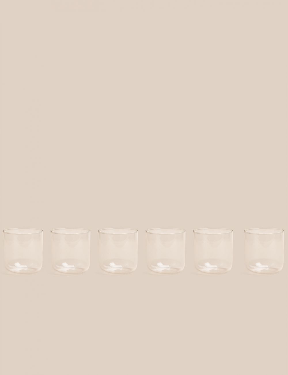 סט 6 כוסות מעוגלות 320ML